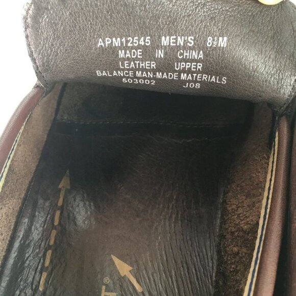 Men's Rockport Brown Leather Slip On Loafers - Picture 7 of 10